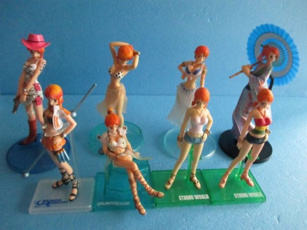 画像1: ワンピース[ナミフィギュア　開封8種セット]One Piece [Nami figure, unboxing set of 8] (1)