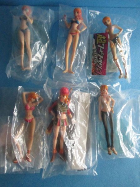 画像1: ワンピース[ナミフィギュア　未開封6種セット]One Piece [Nami figure set of 6 unopened] (1)